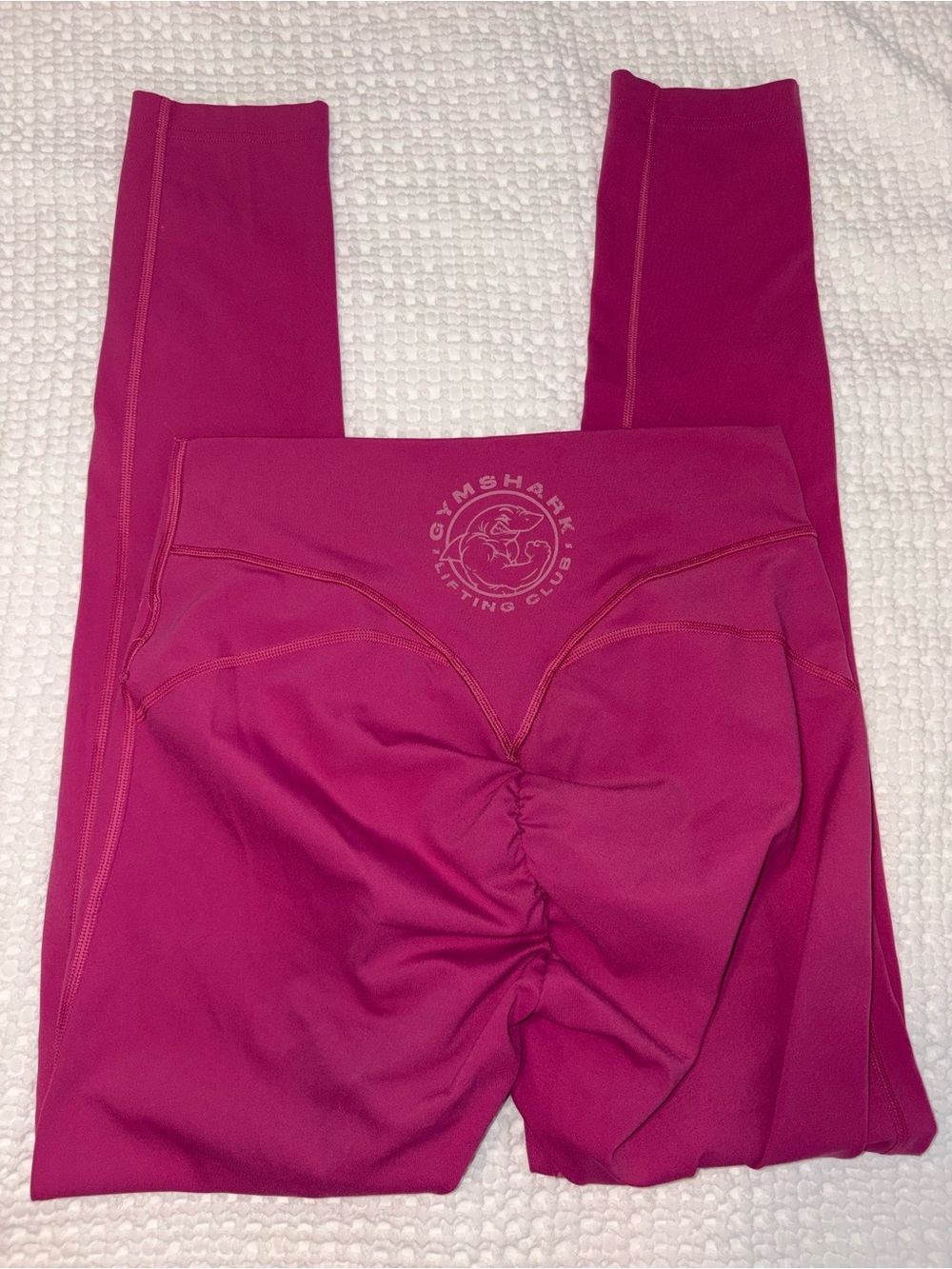 Gymshark High-Waist Scrunch Leggings - Fuchsia